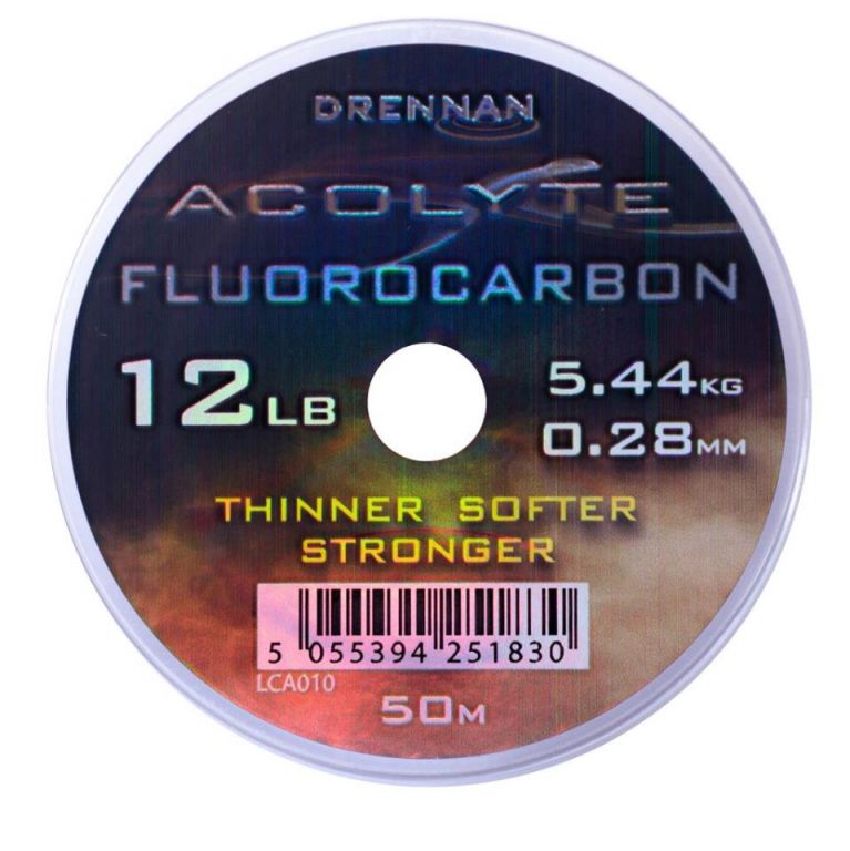 DRENNAN ACOLYTE FLUOROCARBON 12LB 0.28  (E-2-72)