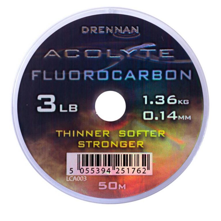 DRENNAN ACOLYTE FLUOROCARBON 3LB 0.14  (E-2-75)