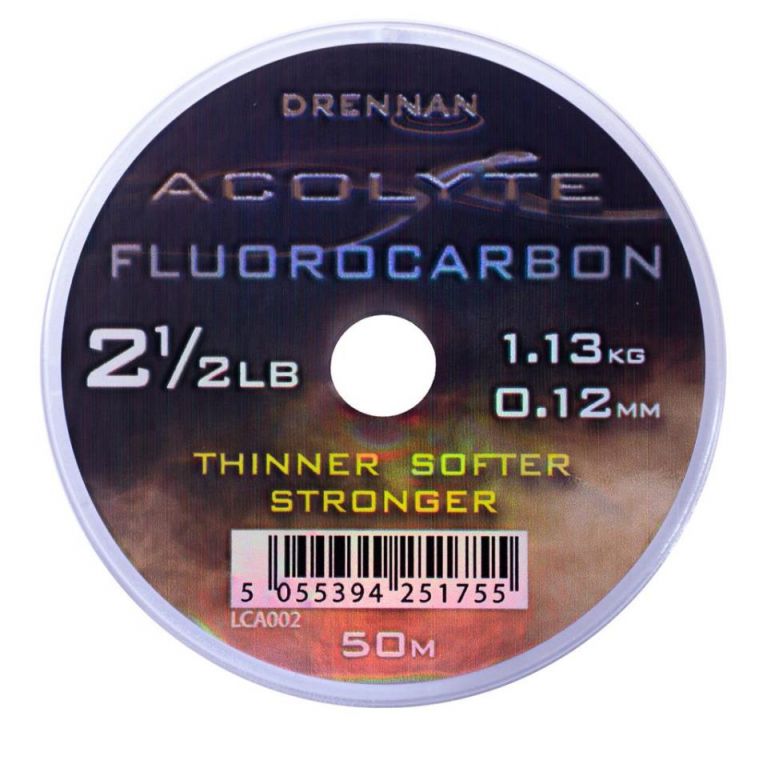 DRENNAN ACOLYTE FLUOROCARBON 2½LB 0.12  (E-2-74)