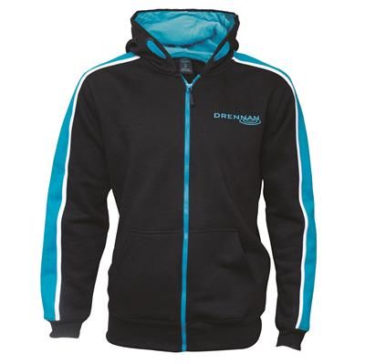 DRENNAN Full Zip Hoodie Black Med  (C-7-1)