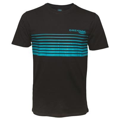 DRENNAN T Shirt Black Aqua L