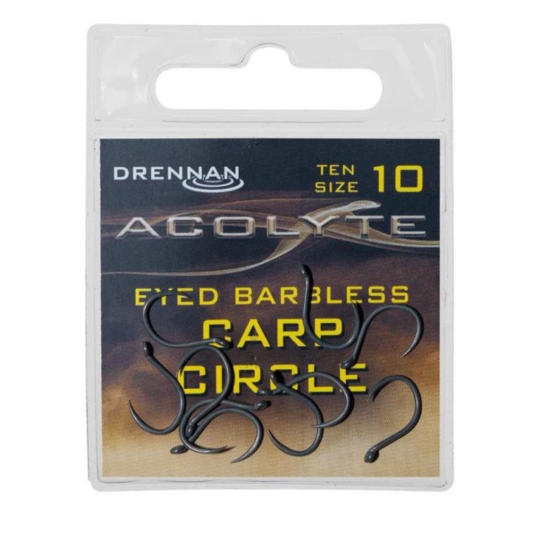 DRENNAN ACOLYTE CARP CIRCLE HOOKS SIZE 10  (B-1-55)