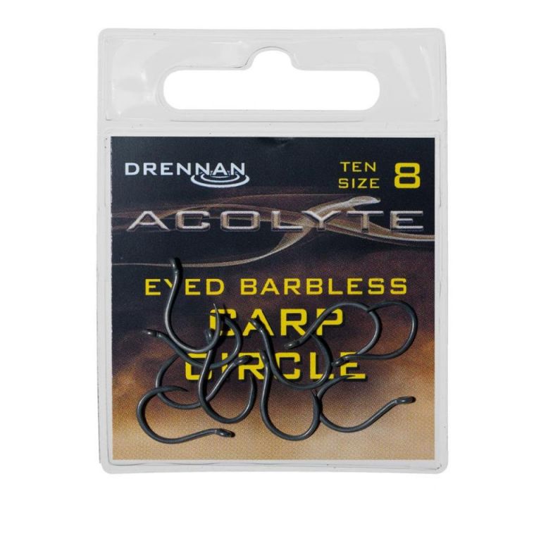 DRENNAN ACOLYTE CARP CIRCLE HOOKS SIZE 8  (B-1-54)