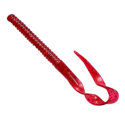 E-SOX  CURLY WORMS , BLOOD RED  (D-5-1)