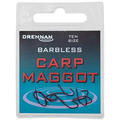 DRENNAN Barbless Carp Maggot 12  (B-1-116)
