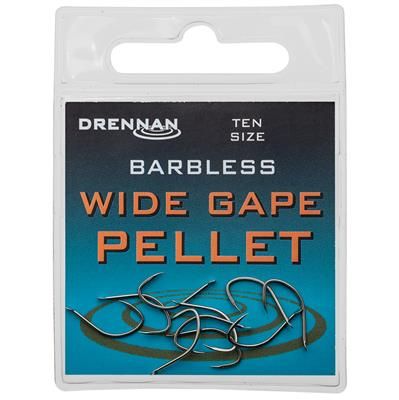 DRENNAN Barbless Wide Gape Pellet 10  (B-1-121)