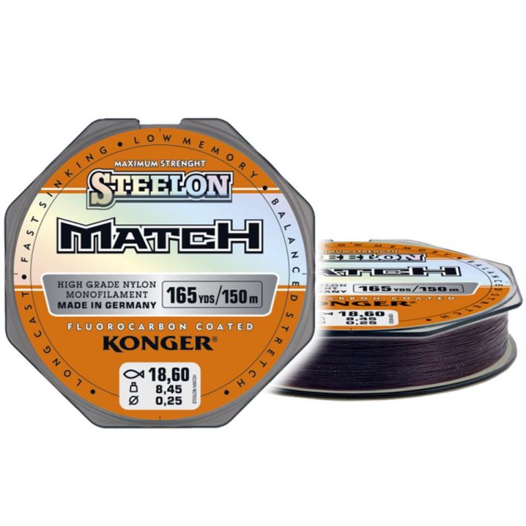 KONGER STEELON MATCH FLUOROCARBON COAT 0,25mm/150m