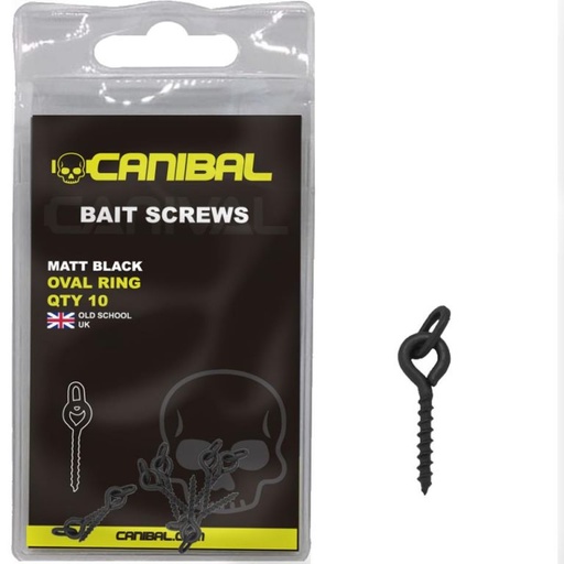 [CN23AC09] CANIBAL bait Screws with oval ring 10 UND  (E-1-97)