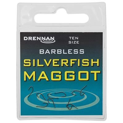 [HSSMGB014] DRENNAN Barbless Silverfish Maggot 14  (A-1-40)