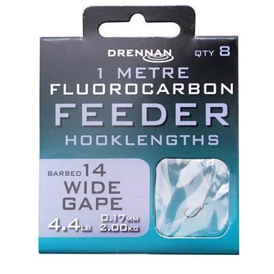 [HNFFWDGM14] DRENNAN FLUOROCARBON 1MT FEEDER WIDE GAPE 14  (C-4-74)